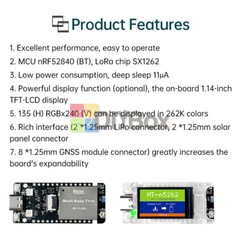 HelTec Node T114 LoRaWAN LoRa nRF52840 SX1262 Meshtastic Tracker – 868MHz Type-C