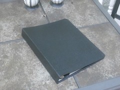 Vintage Norwood 1.5″ 3-Ring Binder, Black Pebble Textured Finish
