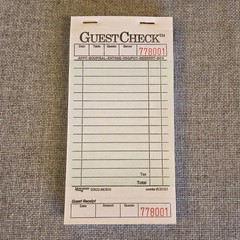 Monogram G3632-MGRM Guest Check Books – 50 Books/2500 Pages Total Restaurant