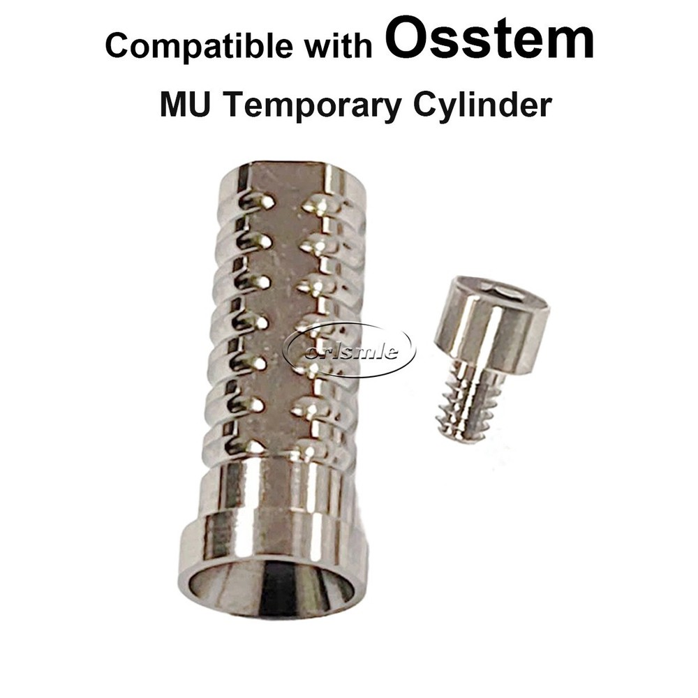 Titanium Temporary Cylinder Ti MU Sleeve compatible with Hiosson Osstem TS D4.8