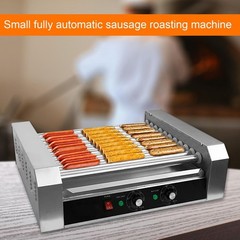 Hot Dog 5-10 Rollers Grill Cooker Machine 1700w-Commercial Grade-Stainless Steel