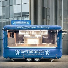 Commercial Food Van Concession Street Mobile Food Truck Cart Fast Food Trailer