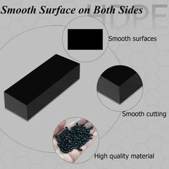 HDPE Block Black HDPE Plastic Sheet 3” X 12” X2” (50Mm Thick) High Density Po