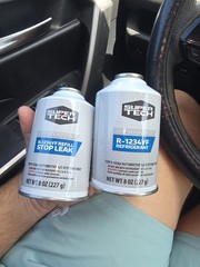 2 Super Tech R-1234YF Refrigerant 8oz Can A/C Automotive Air Conditioning