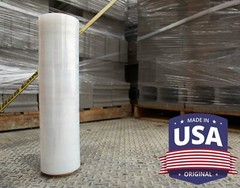 Pallet Wrap 18 in x 1200 ft 80 Gauge Stretch Film Shrink Wrap Ox Plastics