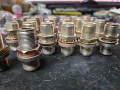 various brands UG-30D/U Type N to N (F) Bulkhead Connector 50 Ω USA Silver plate