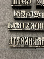 Letterpress Printing Block Mixed Lot Letters, Numbers, Symbols, BB & S Chicago
