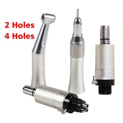 NSK Style Dental Low Speed Handpiece Straight Contra Angle Air Motor Kit 2/4Hole