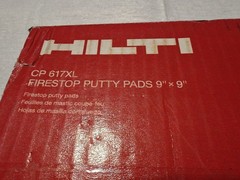 Hilti CP 617L Firestop Putty pad – 333583 (20 Count) 9×9