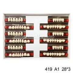 Dental Acrylic Denture Resin Teeth Upper Lower Full Set Shade A1/A2/A3 3/8/16 SD