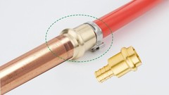 12 Pack 1/2 Press Propress x 1/2 PEX Adapter Crimp Fittings Brass Coupling