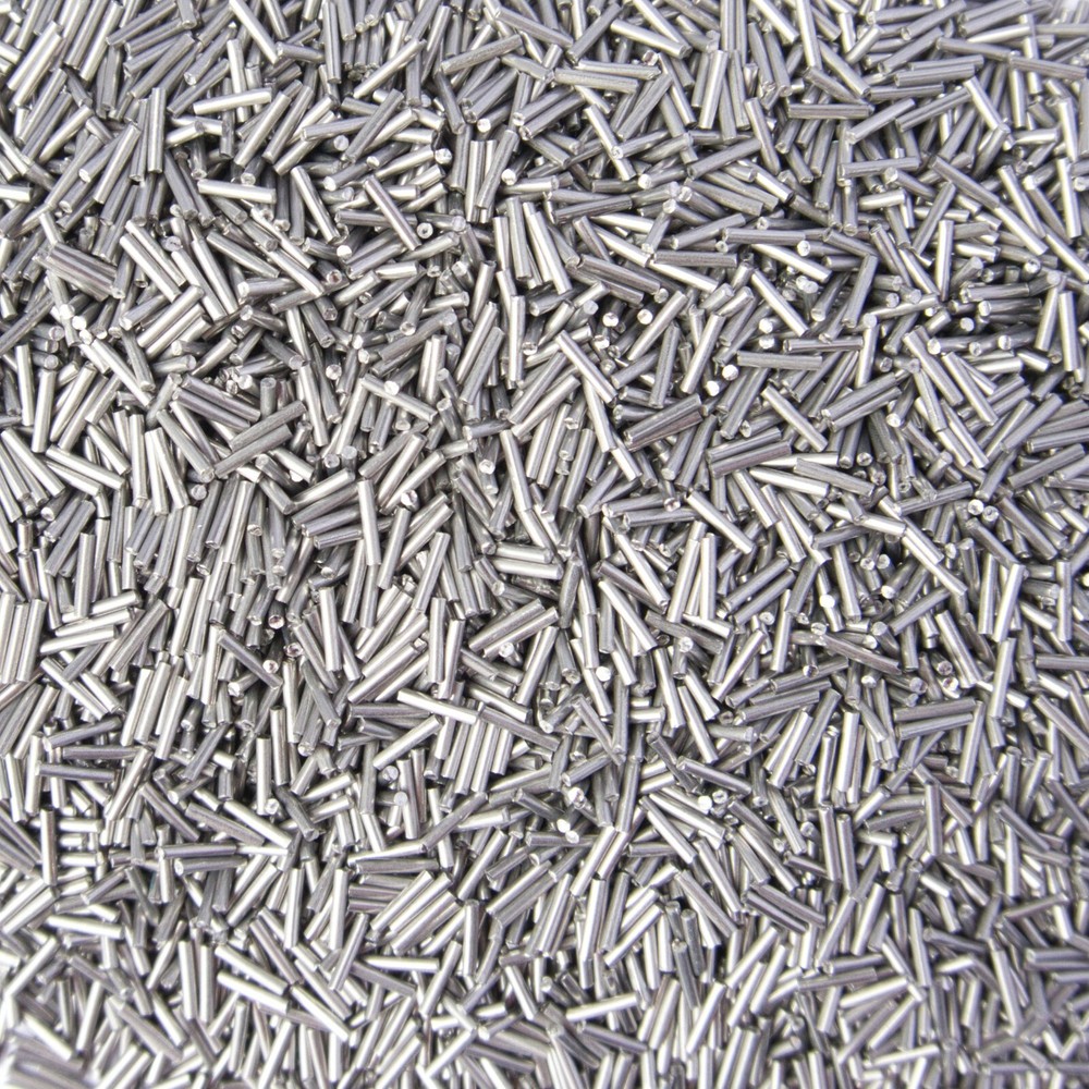 2 lb Stainless Steel Tumbling Media Pins – 0.047″ Diameter, 0.255″ Length