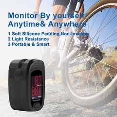 Fingertip Pulse Oximeter Finger Blood Oxygen SpO2 PR Heart Rate Monitor,bag USA