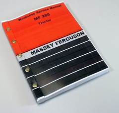 Massey Ferguson 285 Tractor Service Repair Manual Technical Shop Book Overhaul