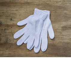 ~ 12 PAIRS STRING KNIT GLOVES ~ PROJECT SOURCE ~ WHITE ~ SIZE ( L ) LARGE ~ NEW~