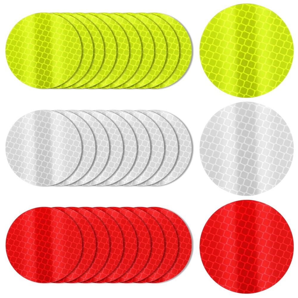 30Pcs Warning Reflective Stickers Reflective Tape Safety Reflective Sticker Nigh