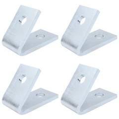 4 Pcs 45 Degree Inside Angle Bracket, 2 Hole Closed Angle Mount for 1-5/8″ St…