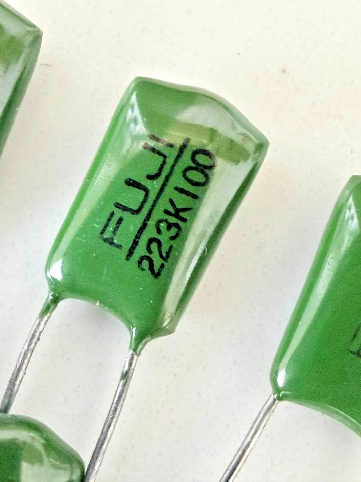 20X – .022uf @ 100V 10% – P/N 2A223K – FILM CAPACITOR – AMP/GUITAR/TONE/HiFi #B