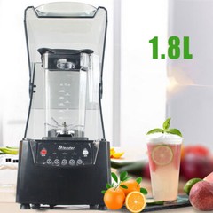 2600W Heavy-duty Commercial Blender With Shield Quiet Sound Enclosure 1.8L 110V
