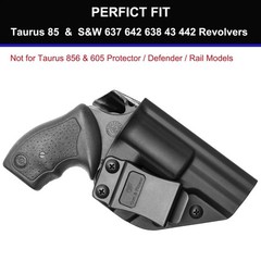 IWB Holster for Taurus 85 & S&W J-Frame Revolvers (637,642,638,43,442), Insid…