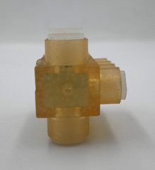 PANDUIT PCSB4-4-6Y MULTI-TAP CLEAR INSULATED ALUMINUM CONNECTOR BLOCK BOX OF 5