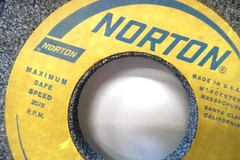 NORTON GRINDING WHEEL 19A46-K5VG, 12 X 1/2 X 3, 2070 RPM