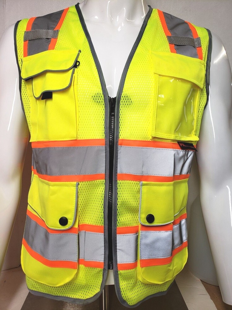 Hi Visibility Reflective Yellow Safety Vest (Small to 2XL)