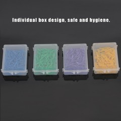 400x Disposable Dental Plastic Wedge With Hole All 4 Sizes Wave Shape Wedge BEA