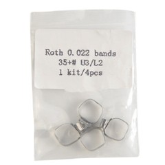 40 Pc Dental Orthodontic Buccal Tube Band U3/L2 Conv Roth 022 1st Molar 35#-39+#