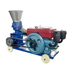 New 3-Roller 2.5/3/4/5/6/8mm w/8HP Diesel Engine Animal Feed Pellet Mill Machine