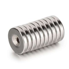 10-50pc Countersunk Ring Round Disc Strong N45 Magnets Rare Earth Neodymium Hole