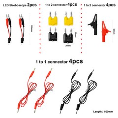 Automotive Multimeter Test Leads Kit Insulated Banana Plug Alligator Clip Probe
