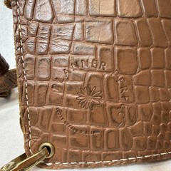 Planner Perfect Traveler’s Notebook Wallet w/ Purse Strap – Brown Alligator Skin