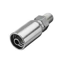 12 PACK 1/4″ NPTF Hydraulic Hose Fittings: 3/8″ I.D. Hose x 1/4″ NPTF Male Steel