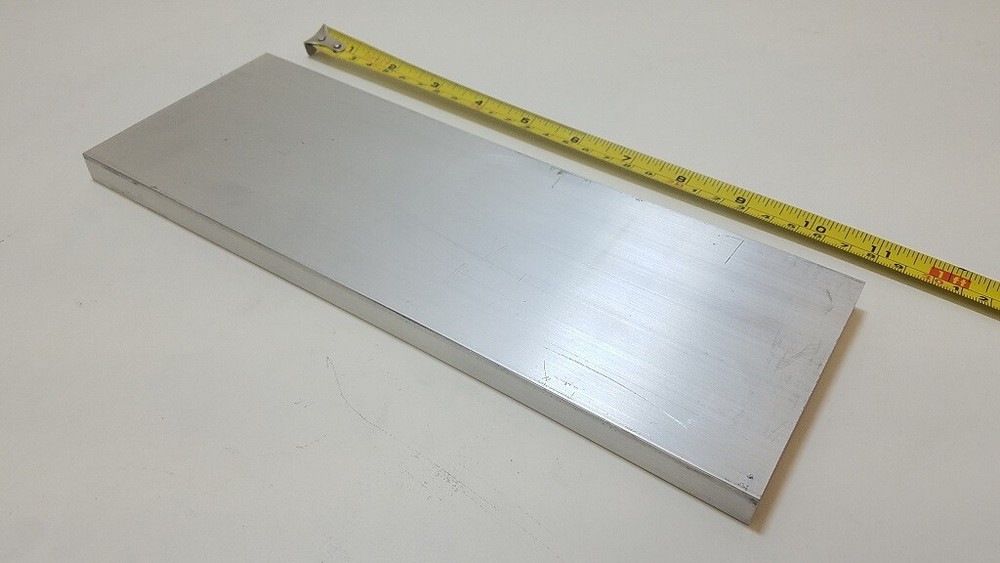 6061 Aluminum Flat Bar, 1/2″ x 4″ x 11″ long, Solid Stock, Plate, Machining