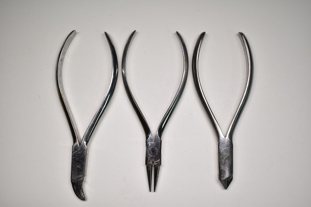 Orthodontic Ortho and Dental Dentist Instruments Set of 3 Various Types
