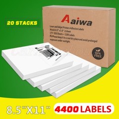 Labels 8.5×5.5(1-4 Reel)Premium Shipping Labels 8.5×5.5 Half-Sheet Self Adhesive