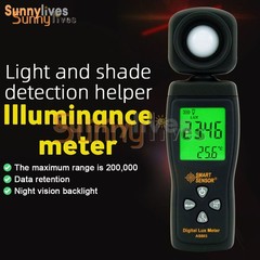 Digital Luxmeter Light Meter Illuminance Meter Handheld Ambient Photometer US