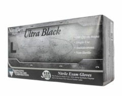 NitriDerm Ultra Black Nitrile Exam Gloves Large – 100CT great tattoo shops