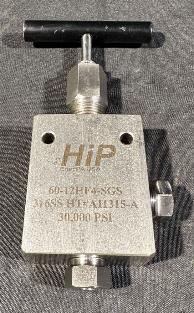 HiP 60-12HF4-R-SGS Sour Oil and Gas Replaceable Seat Valve 30,000PSI A11315-A