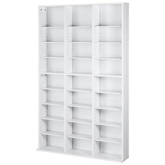 Media Storage Cabinet, 9 – layer DVD Shelf Holds up to 756 CDs, Adjustable CD