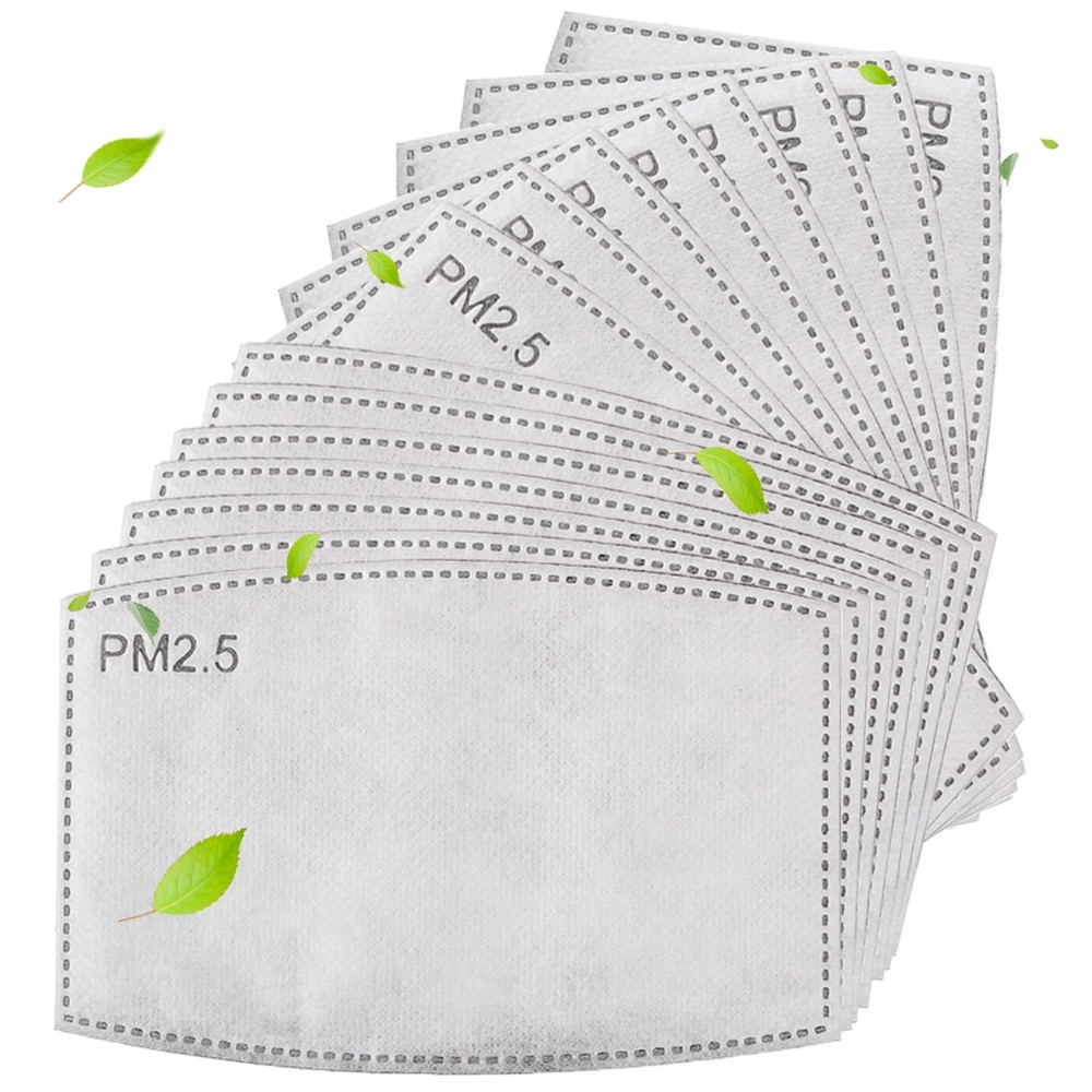 40pcs Adults Size Adaptive Activated Carbon Fabric Adult, 40 Pcs White