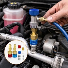 R1234yf Adapter & 1234yf Refrigerant Recharge Kit – R1234yf to R134a Adapter wit