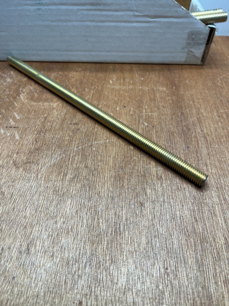 1/2-13 X 12″ Fully Threaded Allthread Rod Grade B7 Steel Yellow Zinc Plated