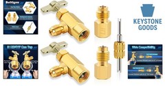 R1234YF Can Tap Valve Kit with Adapters for AC Refrigerant Charging