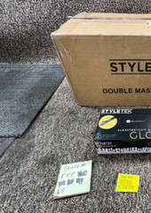 20 Boxes of 100 – Style Tek Flex Stretch Black Nitrile Gloves Powder Free,Medium