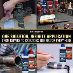 Starbond 5-Minute Epoxy Kit – Easy 1:1 Ratio, 8 oz. (4 oz. Part A, 4 oz. Part B)