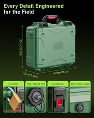 Starlink Mini Case,2026 New IP67 Waterproof Hard Carrying Case Green