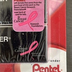 Pentel Hi-Polymer Erasers Pink 2 Pack Non-Abrasive /Latex Free – New