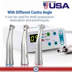 Dental Brushless Electric Micro Motor 4Hole/LED 1:1 1:5 Increasing Handpiece